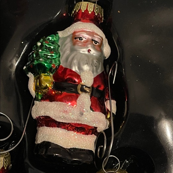 Set Of 4 Santa Figurine Ornament For
Christmas Tree Creative Blown - Picture 7 of 7